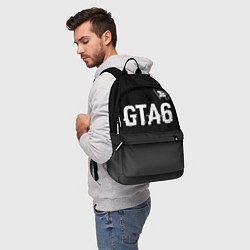 Рюкзак GTA6 glitch на темном фоне посередине, цвет: 3D-принт — фото 2