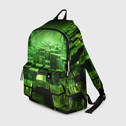 Рюкзак Зеленые квадраты в лабиринте, цвет: 3D-принт