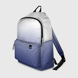 Рюкзак Туманный градиент бело-синий, цвет: 3D-принт