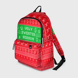 Рюкзак Ужасный новогодний свитер, цвет: 3D-принт