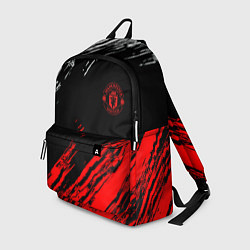 Рюкзак ФК Манчестер Юнайтед спортивные краски, цвет: 3D-принт