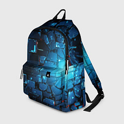 Рюкзак Синие абстрактные плиты, цвет: 3D-принт