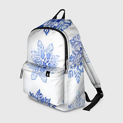 Рюкзак Снежинки в ряд, цвет: 3D-принт