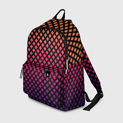 Рюкзак Градиент закат под сеткой, цвет: 3D-принт