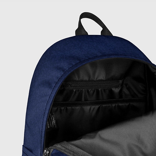 Рюкзак Однотонный тёмно-синий текстура / 3D-принт – фото 4