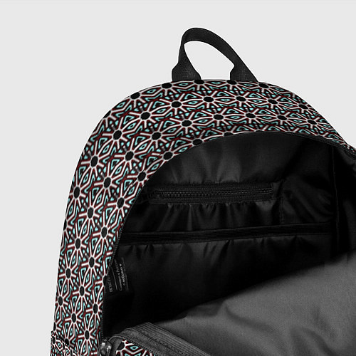 Рюкзак Чёрный узорами / 3D-принт – фото 4