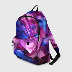 Рюкзак Розовые и синие битые стекла, цвет: 3D-принт