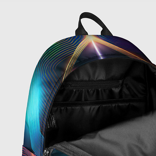 Рюкзак Светящиеся лучи в квадрате / 3D-принт – фото 4