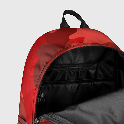 Рюкзак Красный камуфляж крупный / 3D-принт – фото 4