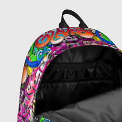 Рюкзак Graffiti funny, цвет: 3D-принт — фото 2