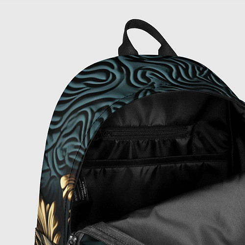 Рюкзак Объемная лепнина на темном фоне / 3D-принт – фото 4