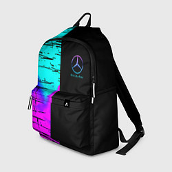 Рюкзак Mercedes benz неон текстура, цвет: 3D-принт