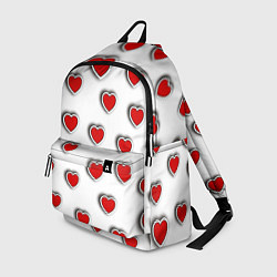 Рюкзак Стикеры наклейки объемные сердечки, цвет: 3D-принт