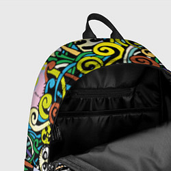 Рюкзак Сумасшедшие монстры, цвет: 3D-принт — фото 2