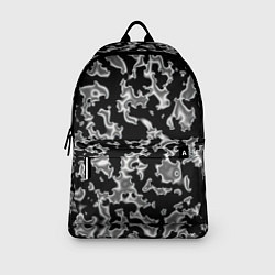 Рюкзак Капли жидкого металла - камуфляж на чёрном, цвет: 3D-принт — фото 2