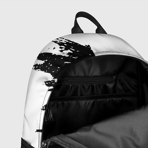 Рюкзак Linkin park краски чёрнобелый / 3D-принт – фото 4