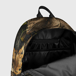 Рюкзак Реалистичный охотничий камуфляж из ткани и листьев, цвет: 3D-принт — фото 2