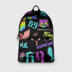 Рюкзак 6ix9ine logo rap bend, цвет: 3D-принт — фото 2