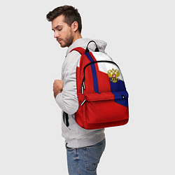 Рюкзак Спортивная текстура герб России, цвет: 3D-принт — фото 2
