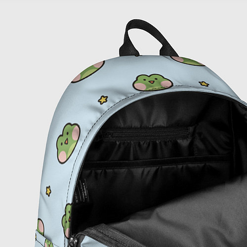 Рюкзак Паттерн с лягушками / 3D-принт – фото 4