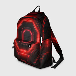 Рюкзак Nvidia style black and red neon, цвет: 3D-принт