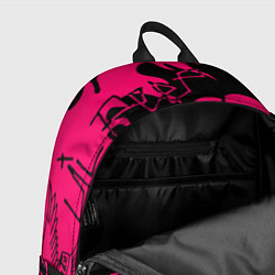 Рюкзак Lil peep pink steel rap, цвет: 3D-принт — фото 2