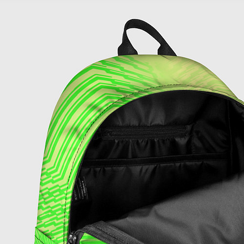 Рюкзак Зелёные градиентные линии / 3D-принт – фото 4
