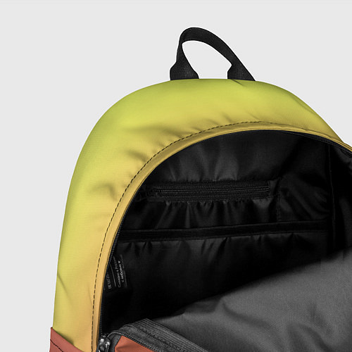 Рюкзак Градиент приглушённый жёлто-бордовый / 3D-принт – фото 4