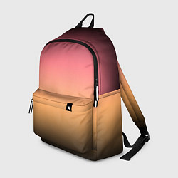 Рюкзак Градиент затемнённый розово-жёлтый, цвет: 3D-принт