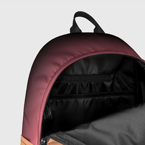 Рюкзак Градиент затемнённый розово-жёлтый / 3D-принт – фото 4