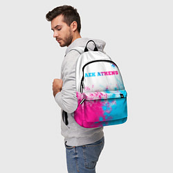 Рюкзак AEK Athens neon gradient style посередине, цвет: 3D-принт — фото 2