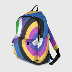 Рюкзак Разноцветные круги, абстракция, цвет: 3D-принт