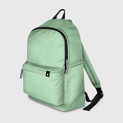 Рюкзак Светло-зелёный в полоску, цвет: 3D-принт