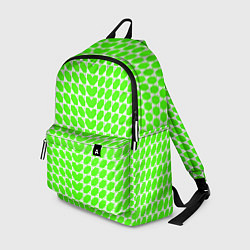 Рюкзак Зелёные лепестки шестиугольники, цвет: 3D-принт