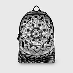 Рюкзак Мандала зенарт чёрно-белая, цвет: 3D-принт — фото 2