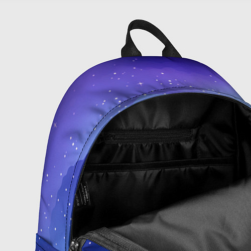 Рюкзак Синий космос и звезды / 3D-принт – фото 4