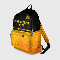 Рюкзак Manchester City - gold gradient посередине, цвет: 3D-принт