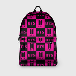 Рюкзак BTS pattern pink logo, цвет: 3D-принт — фото 2