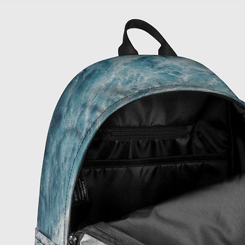 Рюкзак Морская бирюзовая волна / 3D-принт – фото 4