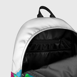 Рюкзак Пятицветный угольник с волной, цвет: 3D-принт — фото 2