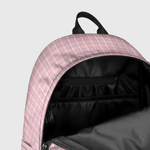 Рюкзак Розовый паттерн клетка / 3D-принт – фото 4
