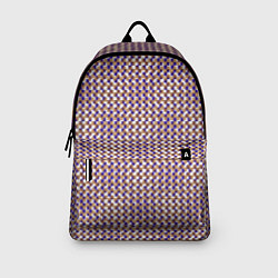 Рюкзак Сине-бежевый текстурированный квадраты-рябь, цвет: 3D-принт — фото 2