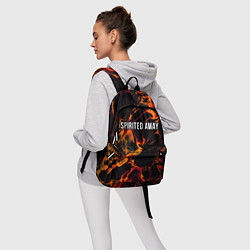 Рюкзак Spirited Away red lava, цвет: 3D-принт — фото 2