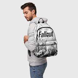 Рюкзак Fallout white graphite, цвет: 3D-принт — фото 2