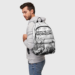 Рюкзак Bring Me the Horizon white graphite, цвет: 3D-принт — фото 2