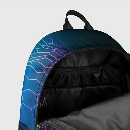 Рюкзак Jaguar neon hexagon / 3D-принт – фото 4