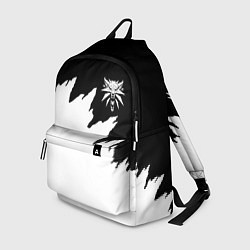 Рюкзак Ведьмак белое лого краски, цвет: 3D-принт