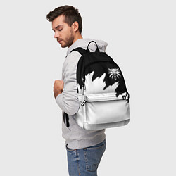Рюкзак Ведьмак белое лого краски, цвет: 3D-принт — фото 2