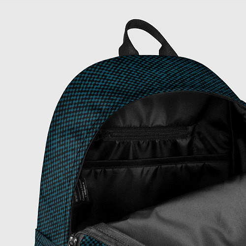 Рюкзак Текстурированный чёрно-бирюзовый / 3D-принт – фото 4