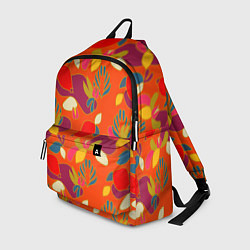 Рюкзак Яркие ягодки-листочки, цвет: 3D-принт